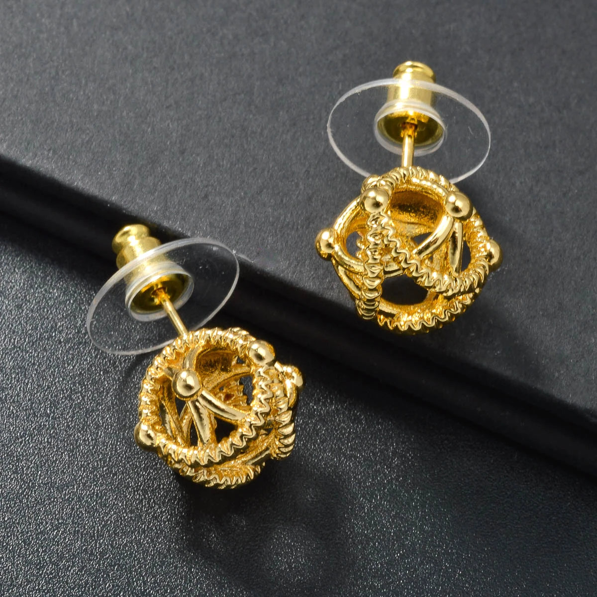 3PCS Jewelry Sets Fashion Pendant Gold Color Necklace New Earrings Ring Women Female Gift Jewelry for Party Wedding Anniversary