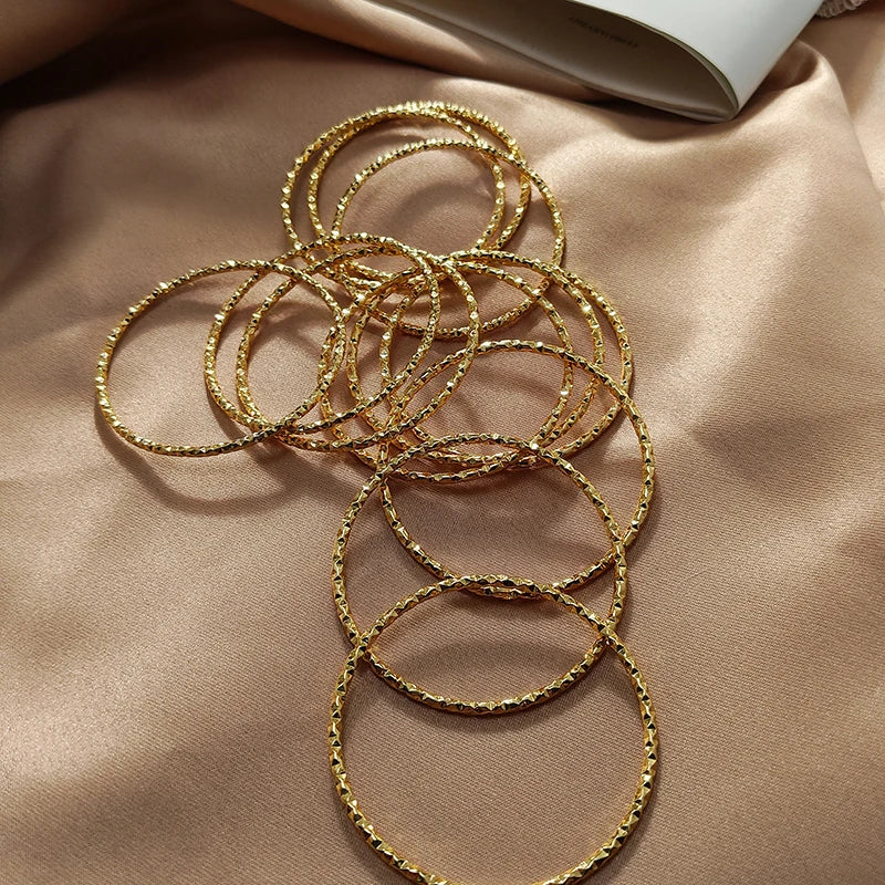 Baby Arabic Indian Jewelry Gold Color Bangles For Kids Copper Baby Bracelets