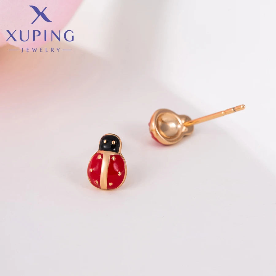 Xuping Jewelry New Arrival Baby Animal Pendant Necklace Hoop Earrings Set for Children Gift X000819326