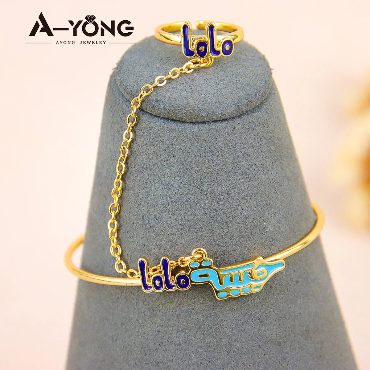 Saudi Arabia Muslim Kids Bracelet 21k Gold Plated Fashion Cute Copper Child's Bangles Dubai Luxury Children Jewelry Gifts