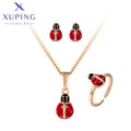 Xuping Jewelry New Arrival Baby Animal Pendant Necklace Hoop Earrings Set for Children Gift X000819326