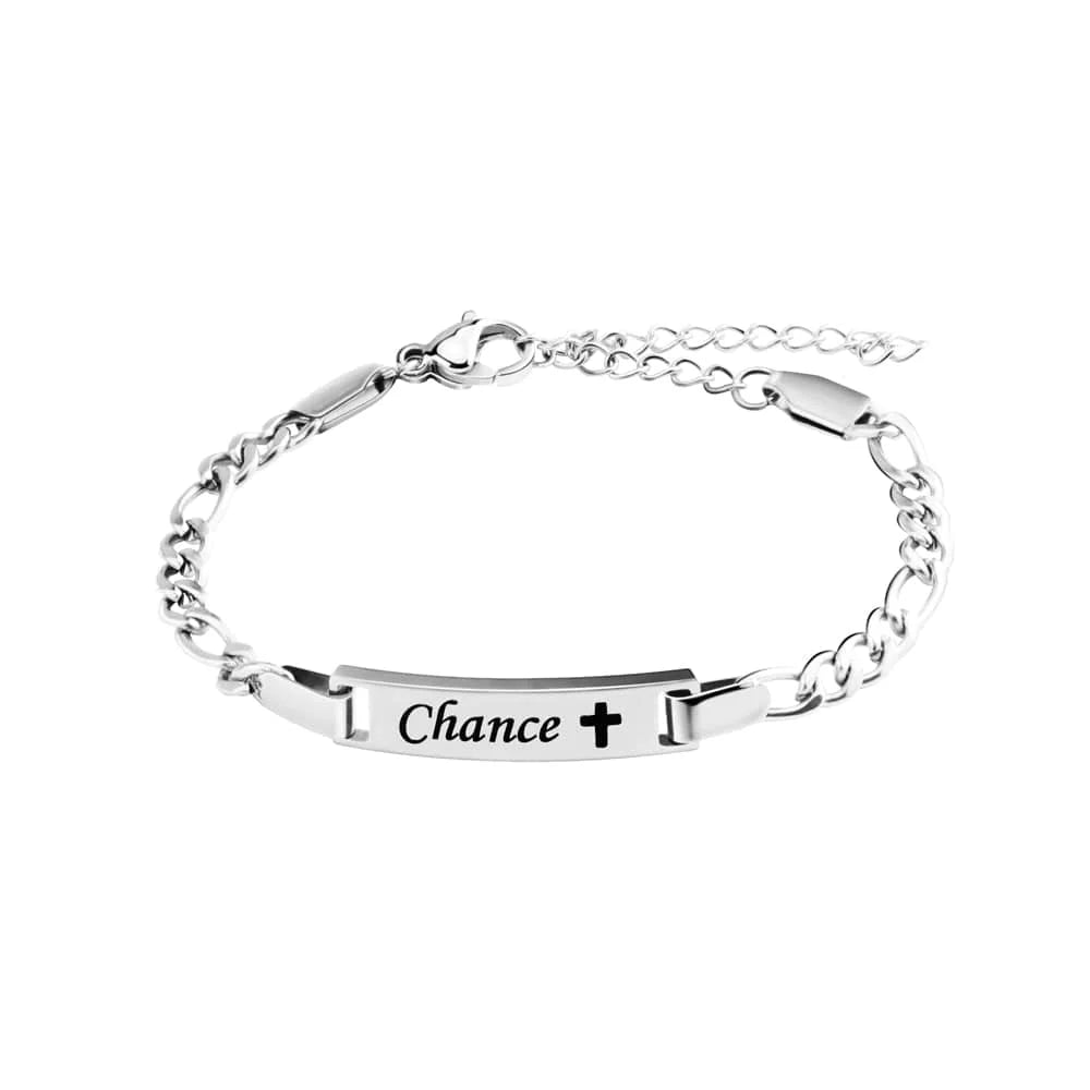 Personalized Baby Bracelet with Birthstone Engrave ID Customzied Name Cuban Adjustable Chain Newborn Child Birthday Jewelry Gift